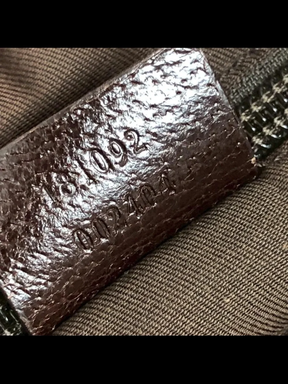 Gucci Beige/Brown Canvas Monogram Saddle Bag with Green/Red Web Strap